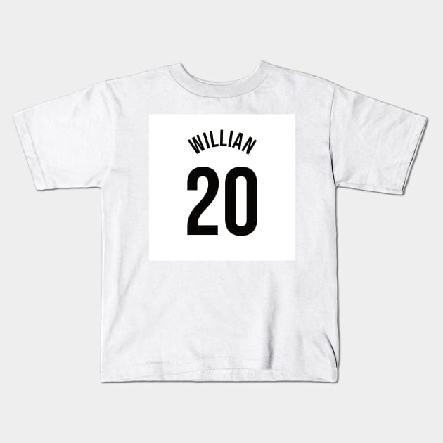 Willian 20 Home Kit - 22/23 Season Kids T-Shirt by GotchaFace